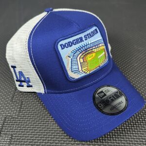 Los Angeles Dodgers Stadium Patch New Era 9FORTY A-Frame Snapback Trucker Hat